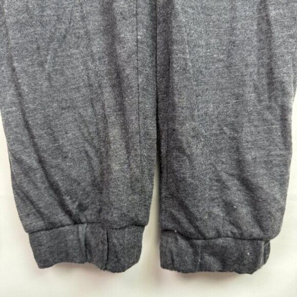 Chaser Triblend Flutter Ruffle V Neck Drawstring Lounge Comfy Jumpsuit Grey M - Picture 7 of 9
